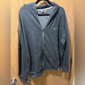 XL Gray “Great Lakes” Zip Up Hoodie